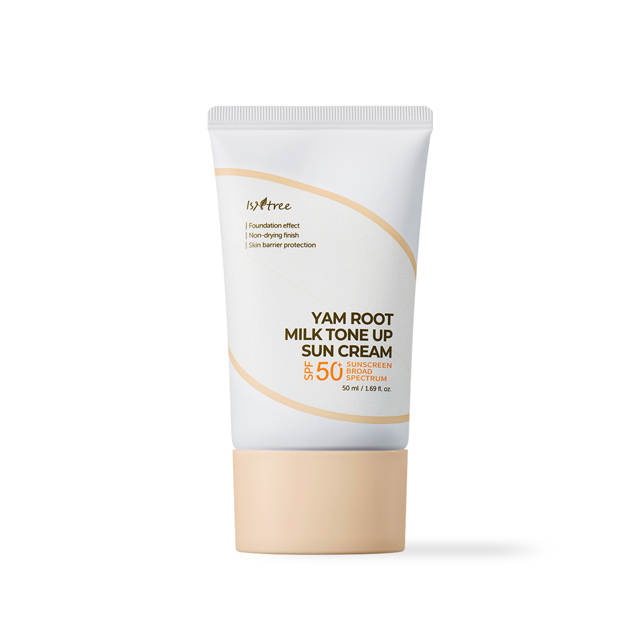 Isntree Yam Root Milk Tone Up Sun Cream 50ml Korean sunscreen product image
