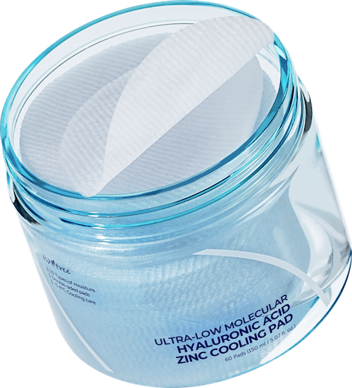 Isntree Ultra Low Molecular Hyaluronic Acid Zinc Cooling Pad 150ml 60ea Korean toner product image