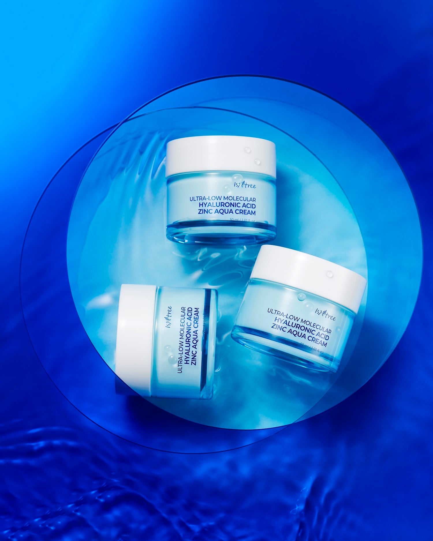 Isntree Ultra Low Molecular Hyaluronic Acid Zinc Aqua Cream 80ml Korean moisturizer product image