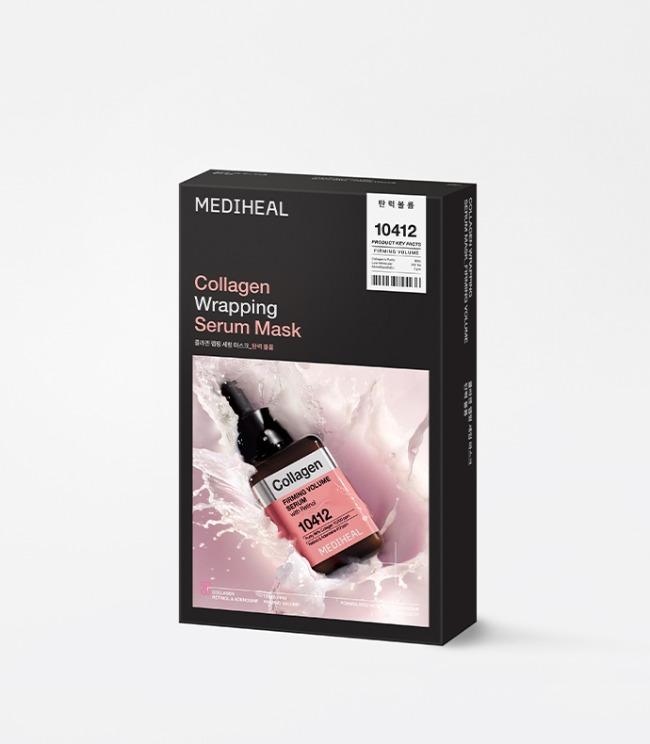 MEDIHEAL Collagen Wrapping Serum Mask Firming Volume 10ea Korean serum product image