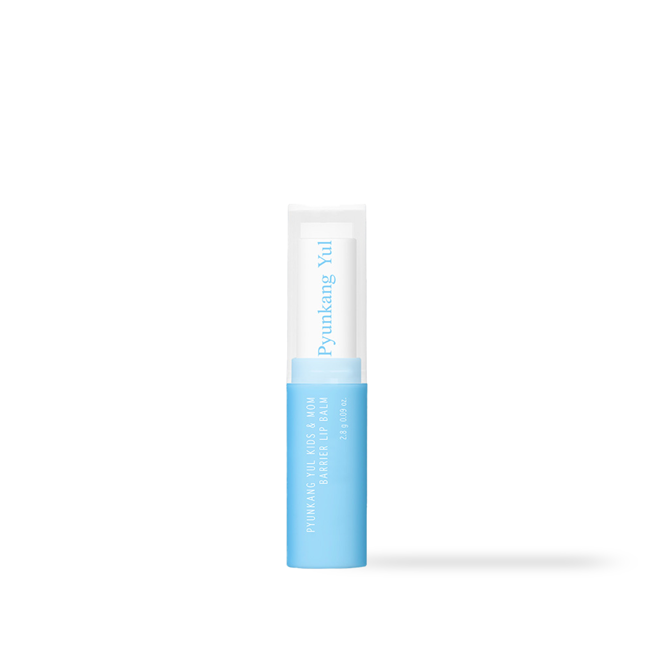 Pyunkang Yul Kids and Mom Barrier Lip Balm, cap removed showing the balm tip