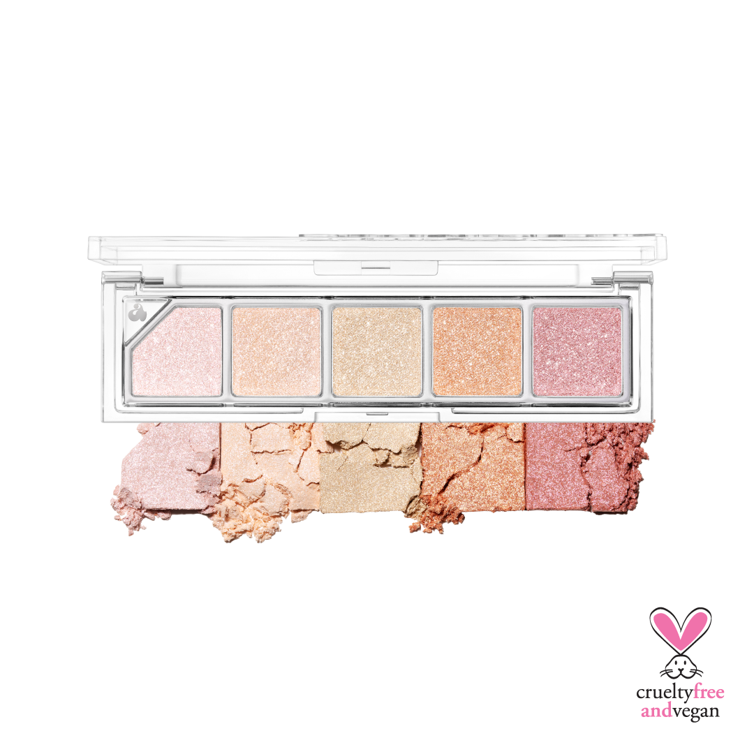 UNLEASHIA Mood Shower Face Palette Ballerina&ballerino No.100 Ballerina Shower K-beauty makeup product image