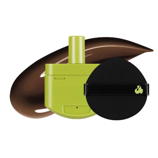 UNLEASHIA Satin Wear Healthy-Green Cushion Re-Feel 15g - 21 Colors - 51N Choco Fudge
