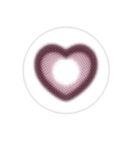Cocoview Heart Ruri Pink box with lens vial next to it