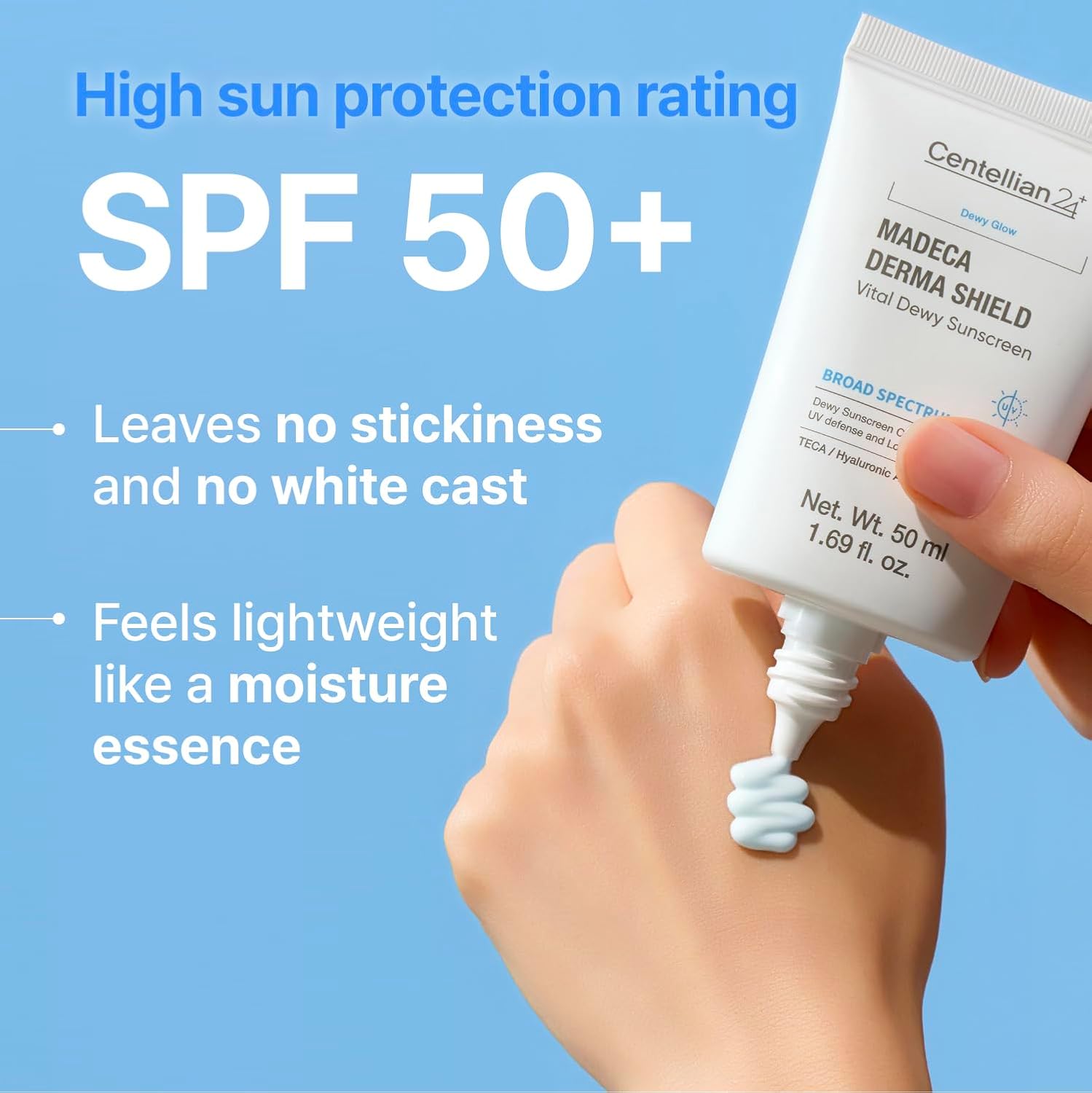 Centellian24 Madeca Derma Shield Vital Dewy Sun Cream (Otc) 50ml Korean sunscreen product image