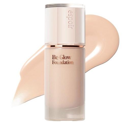 Espoir foundation bottle held in hand