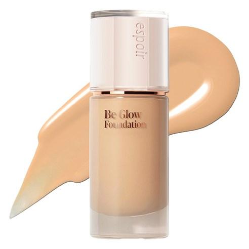 glow finish foundation texture swatch on skin