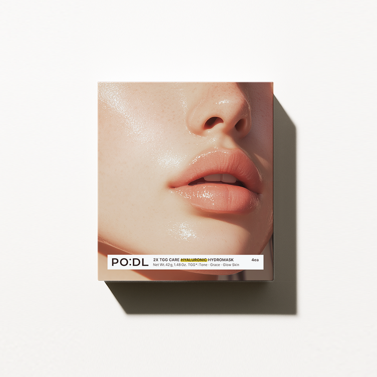 PO:DL 2X TGG Care Hyaluronic Hydrogel Mask (4ea) ( + Special Gift)