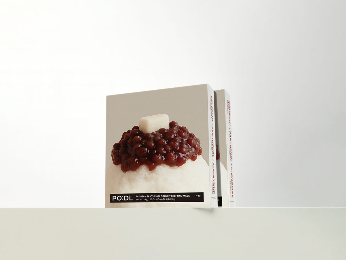 PO:DL Red Bean Panthenol Coolfit Gelfting Mask (4ea) ( + Special Gift)