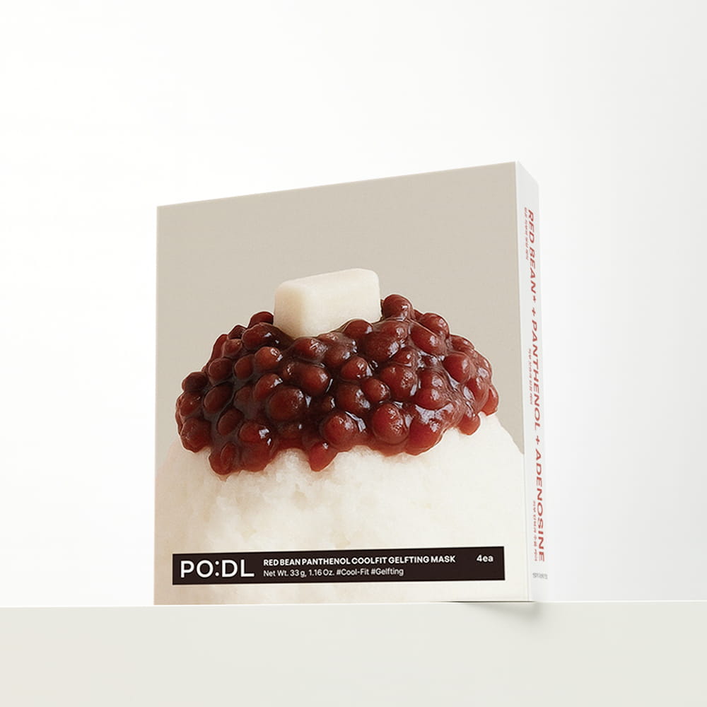 PO:DL Red Bean Panthenol Coolfit Gelfting Mask (4ea) ( + Special Gift)