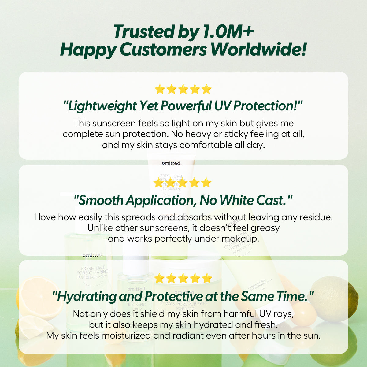 Omitted Fresh Lime Ultra-Light Hydrating Sunscreen 50ml