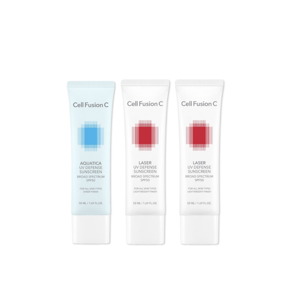 Cell Fusion C Aquatica and Laser Sunscreen Triple Pack 50ml x 3