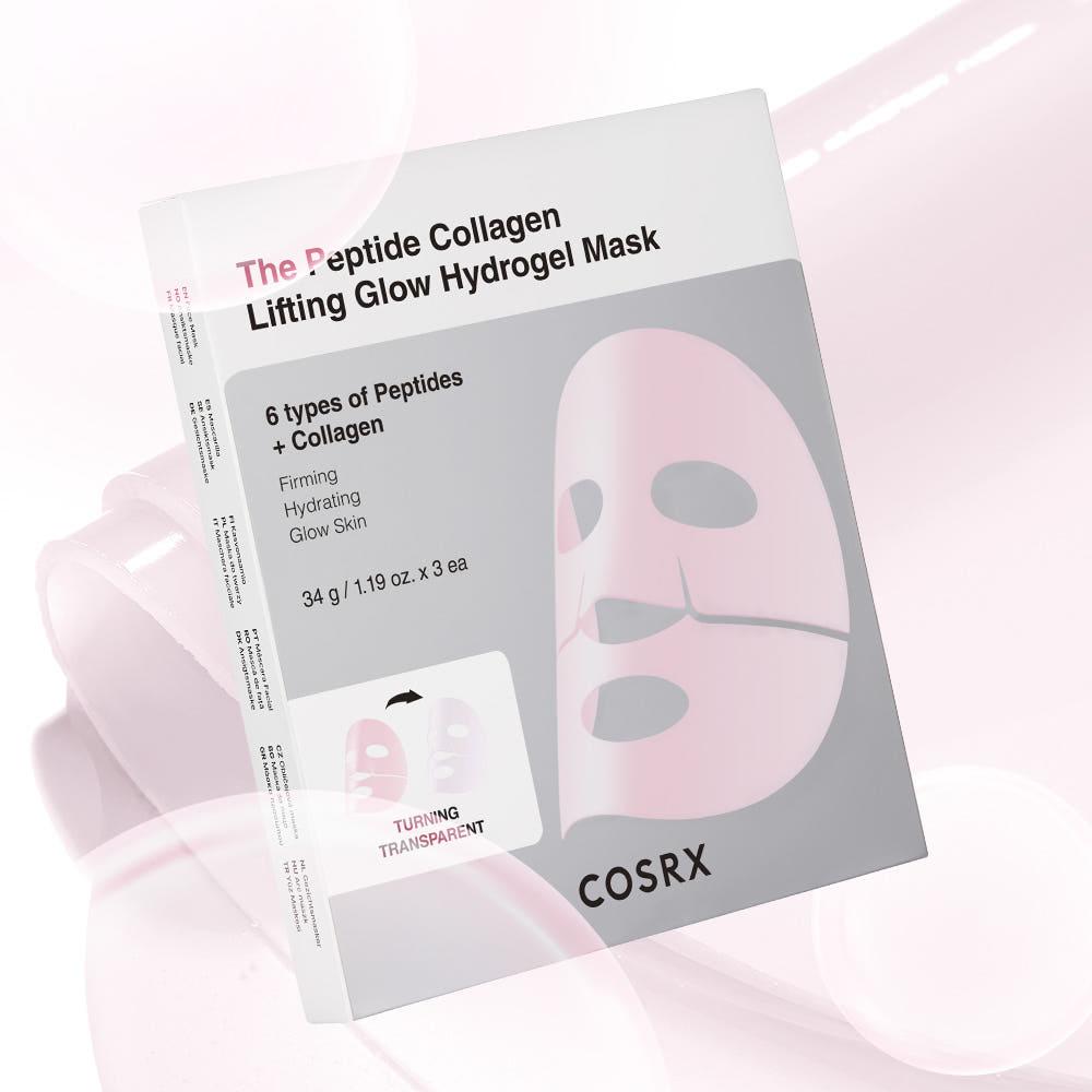 COSRX The Peptide Collagen Lifting Glow Hydrogel Mask 34g x 3ea