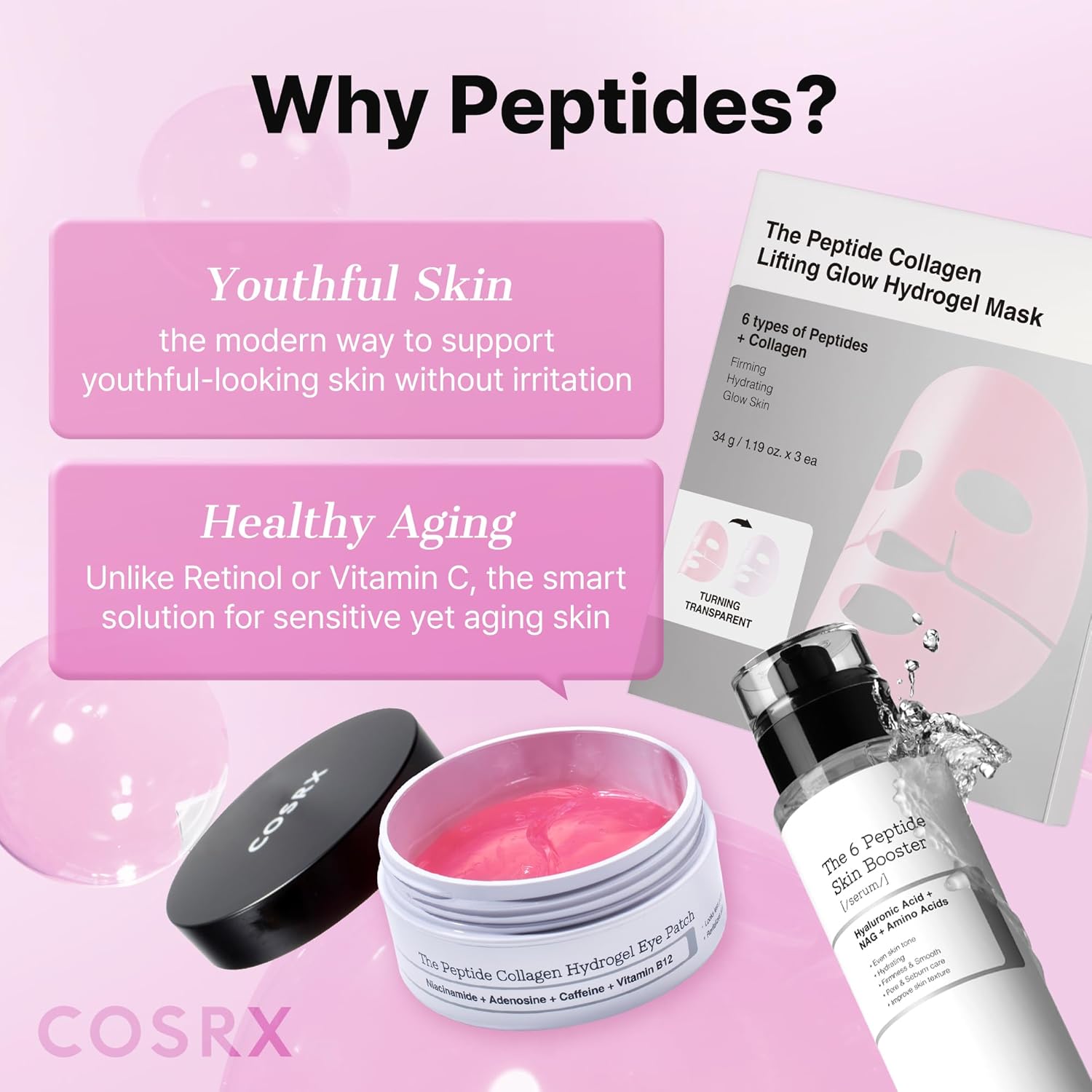COSRX The Peptide Collagen Hydrogel Eye Patch 60 Patches