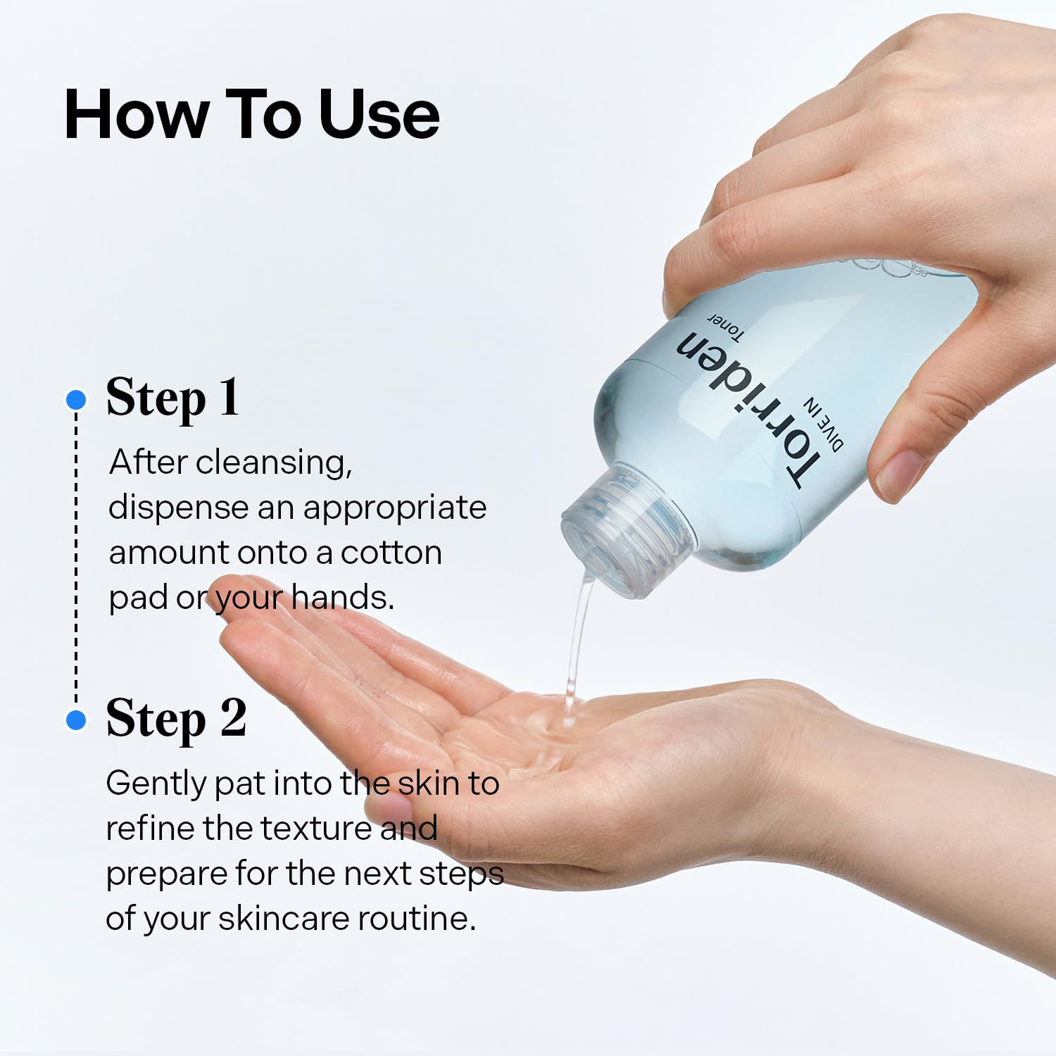 Torriden Dive in Toner 300ml (10.14 fl. oz.) | pH Balancing Facial Toning Water for Dry Skin | Hyaluronic Acid, Panthenol, Allantoin