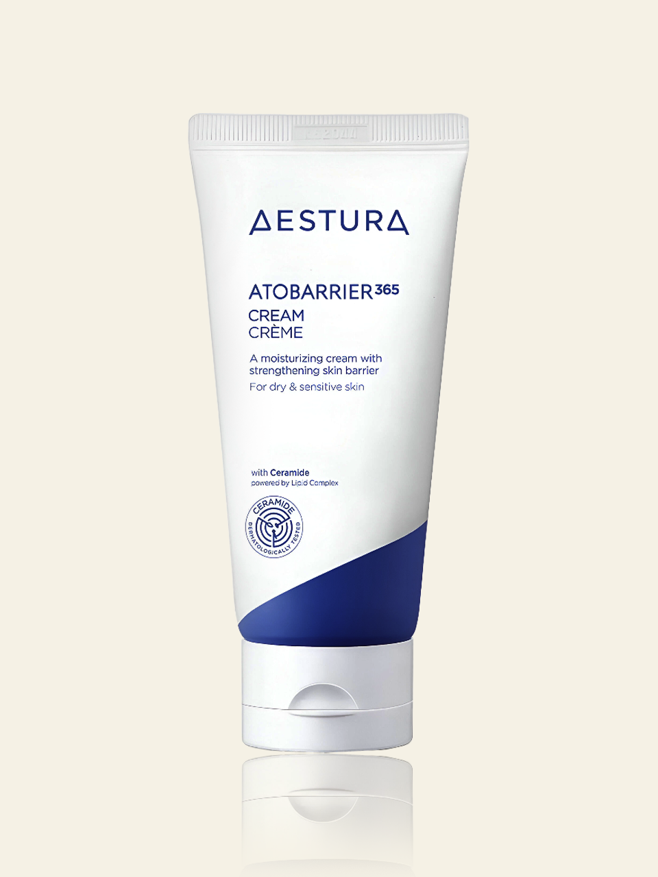 AESTURA ATOBARRIER365 Cream with Ceramides, Korean Face Moisturizer for Barrier Repair | 120H lasting Hydration, Ceramide Capsules, Dry & Sensitive Skin, Non-comedogenic, 80 mL / 2.70 fl.oz.
