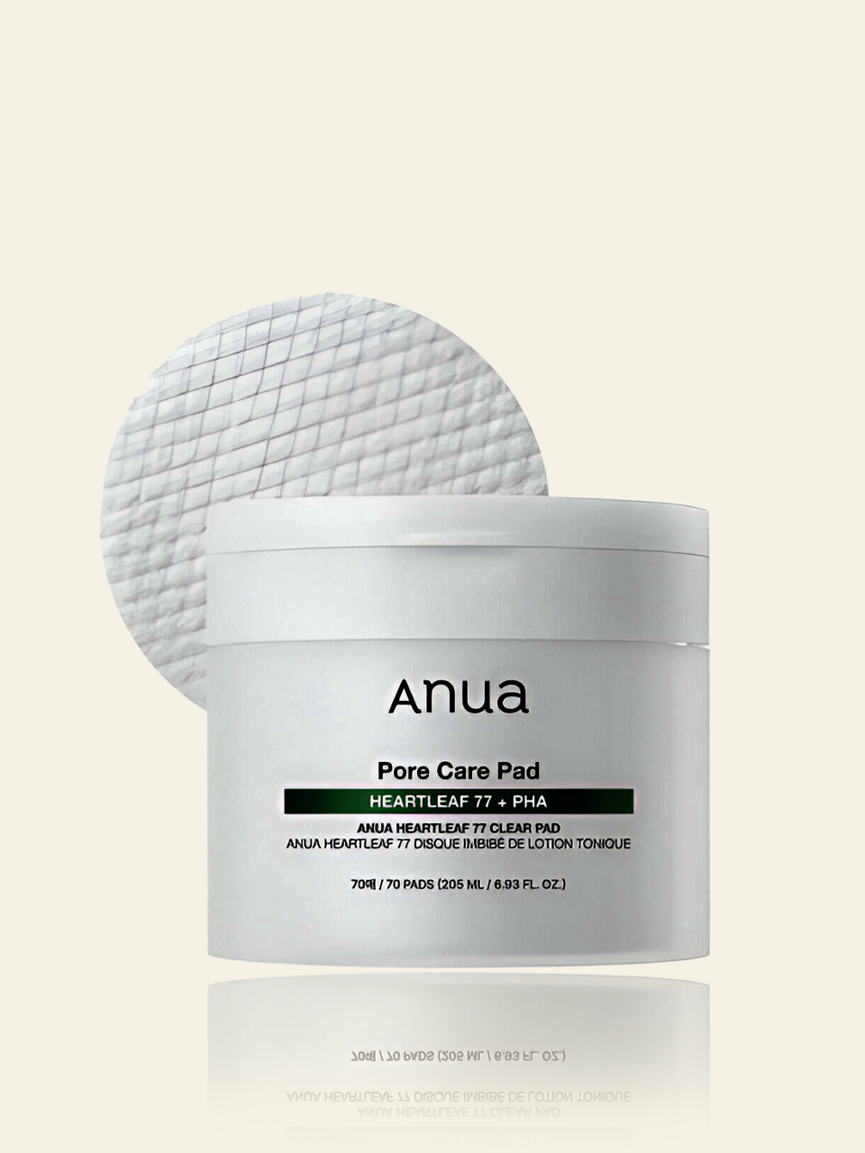 ANUA's Heartleaf 77% Toner Clear Pad 70 Sheets