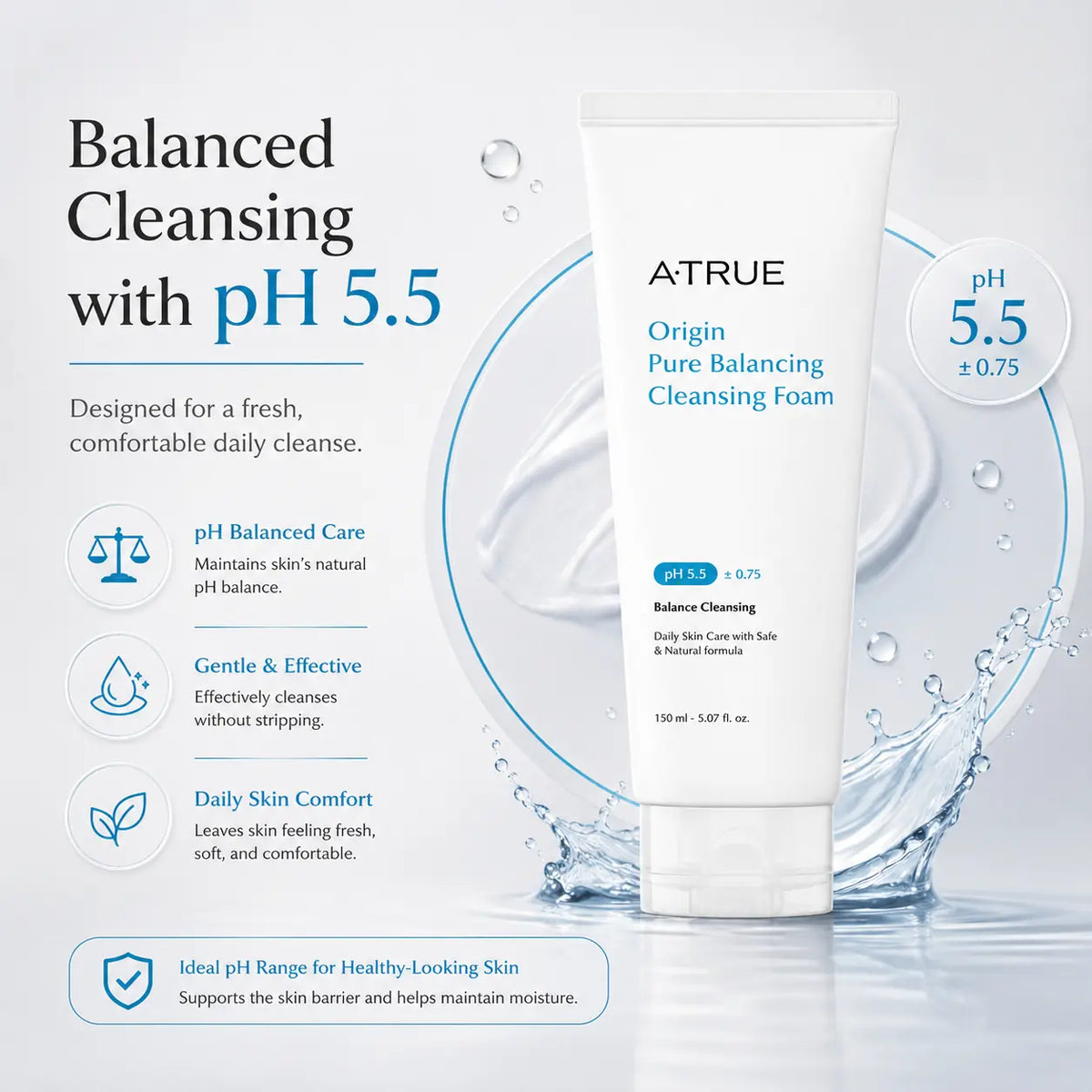 Atrue Origin Pure Balancing Cleansing Foam 150ml