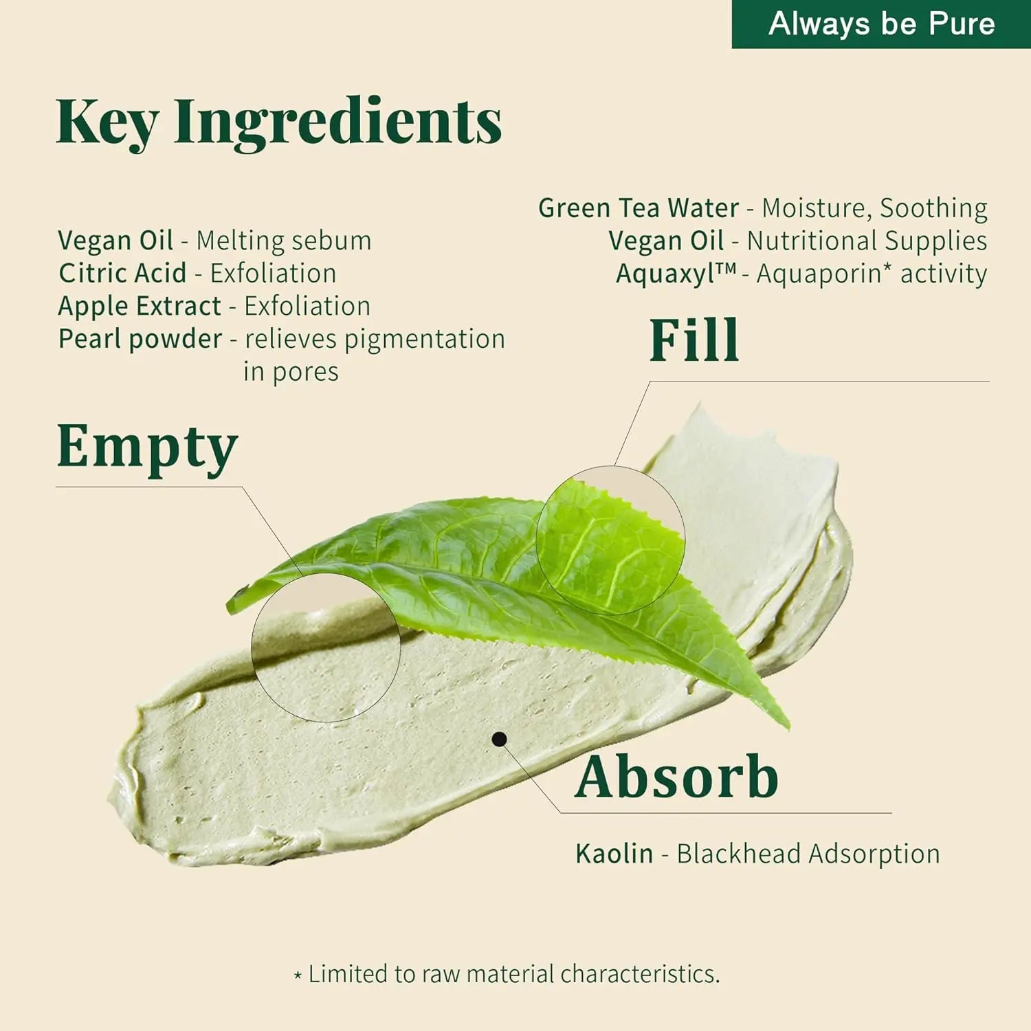 Always Be Pure Mooncat Real Green Tea Pore Deep Cleanser 100ml - Enrapturecosmetics