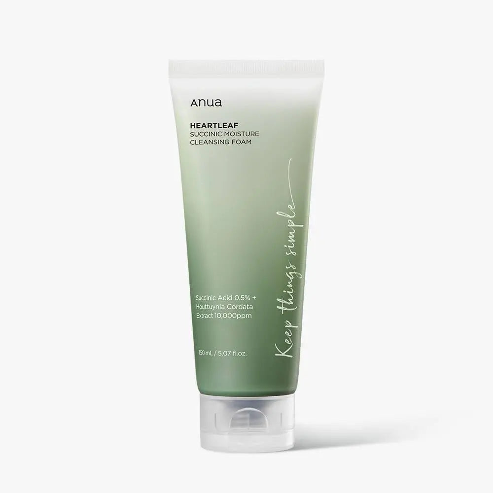 Anua HEARTLEAF SUCCINIC MOISTURE CLEANSING FOAM 150ml ANUA