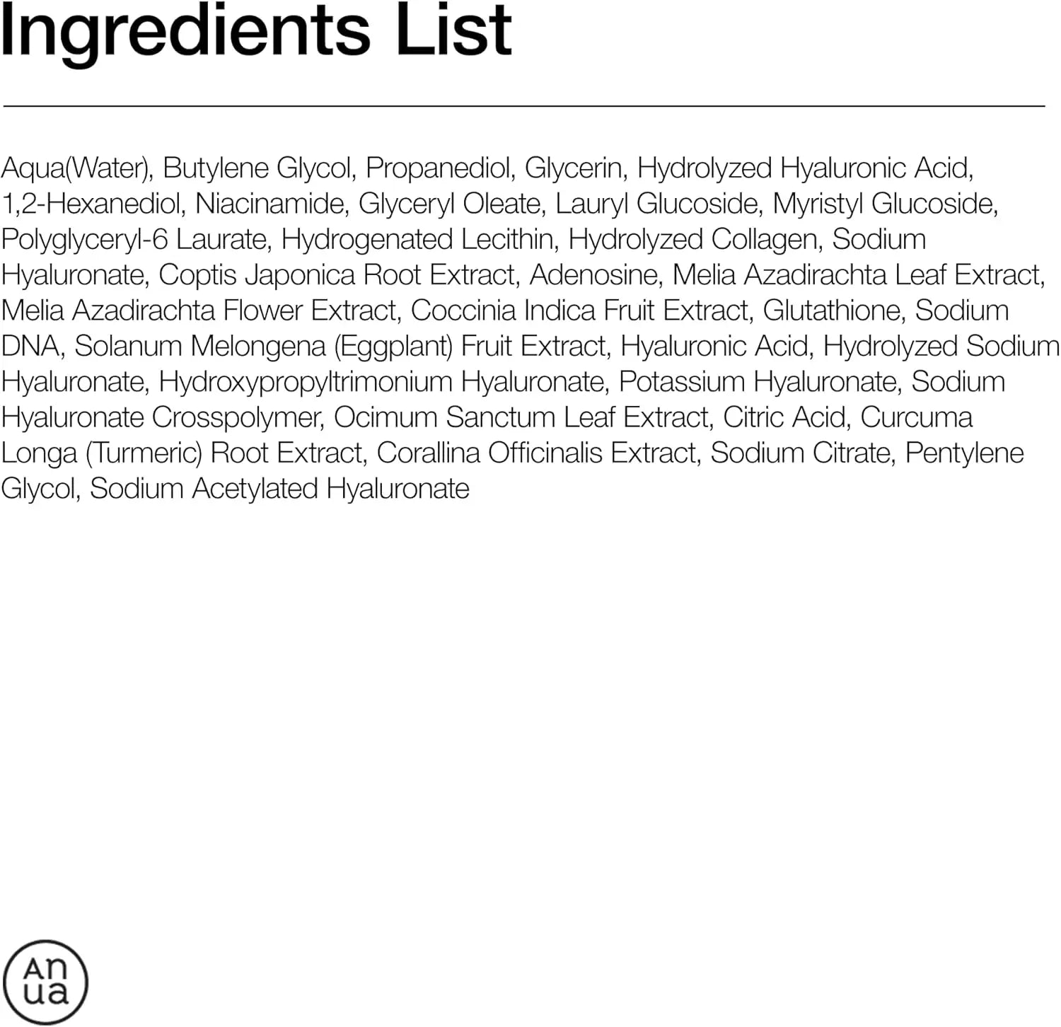 Anua PDRN Hyaluronic Capsule 100 Serum 30ml ANUA