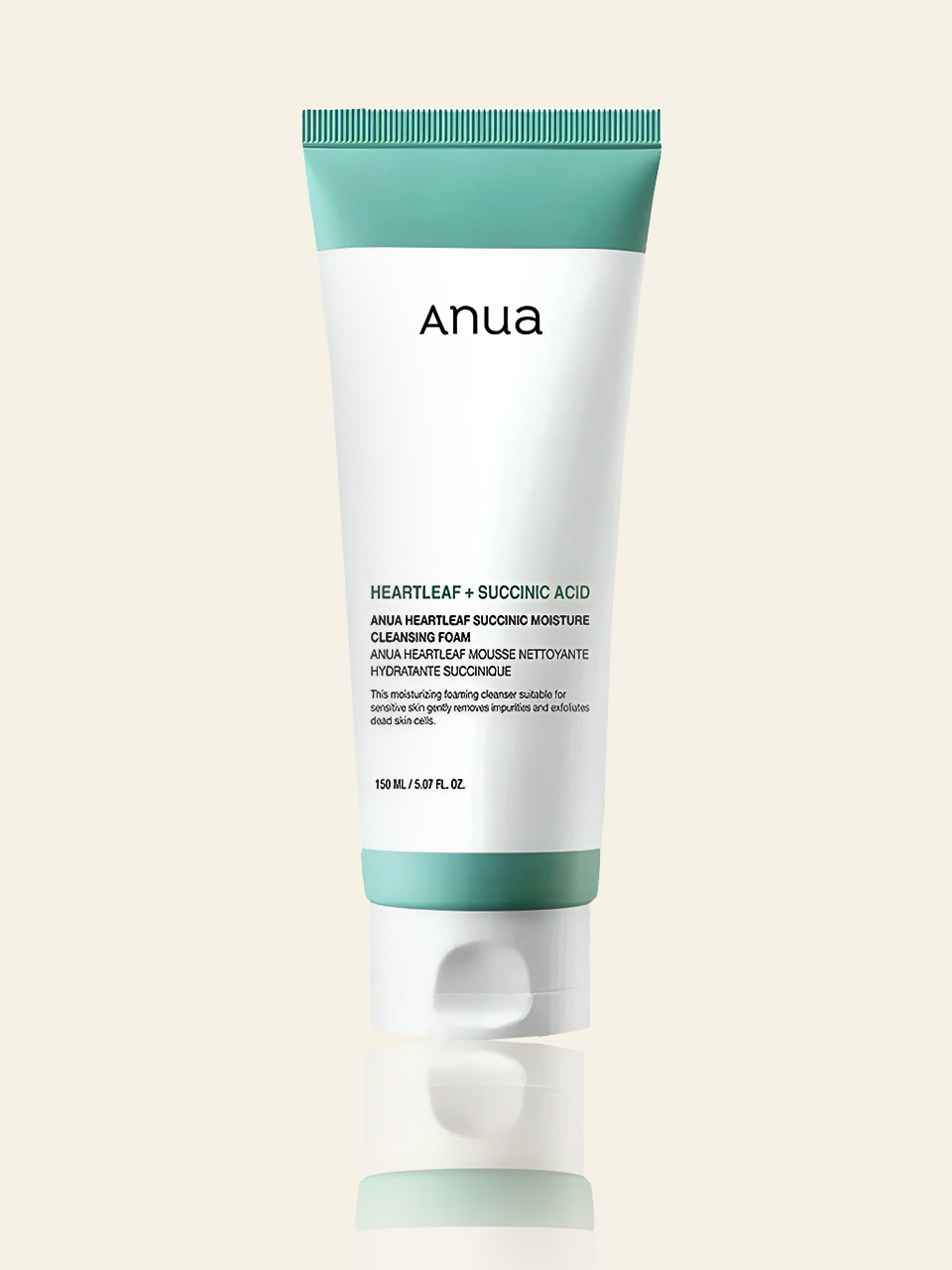 Anua HEARTLEAF SUCCINIC MOISTURE CLEANSING FOAM 150ml