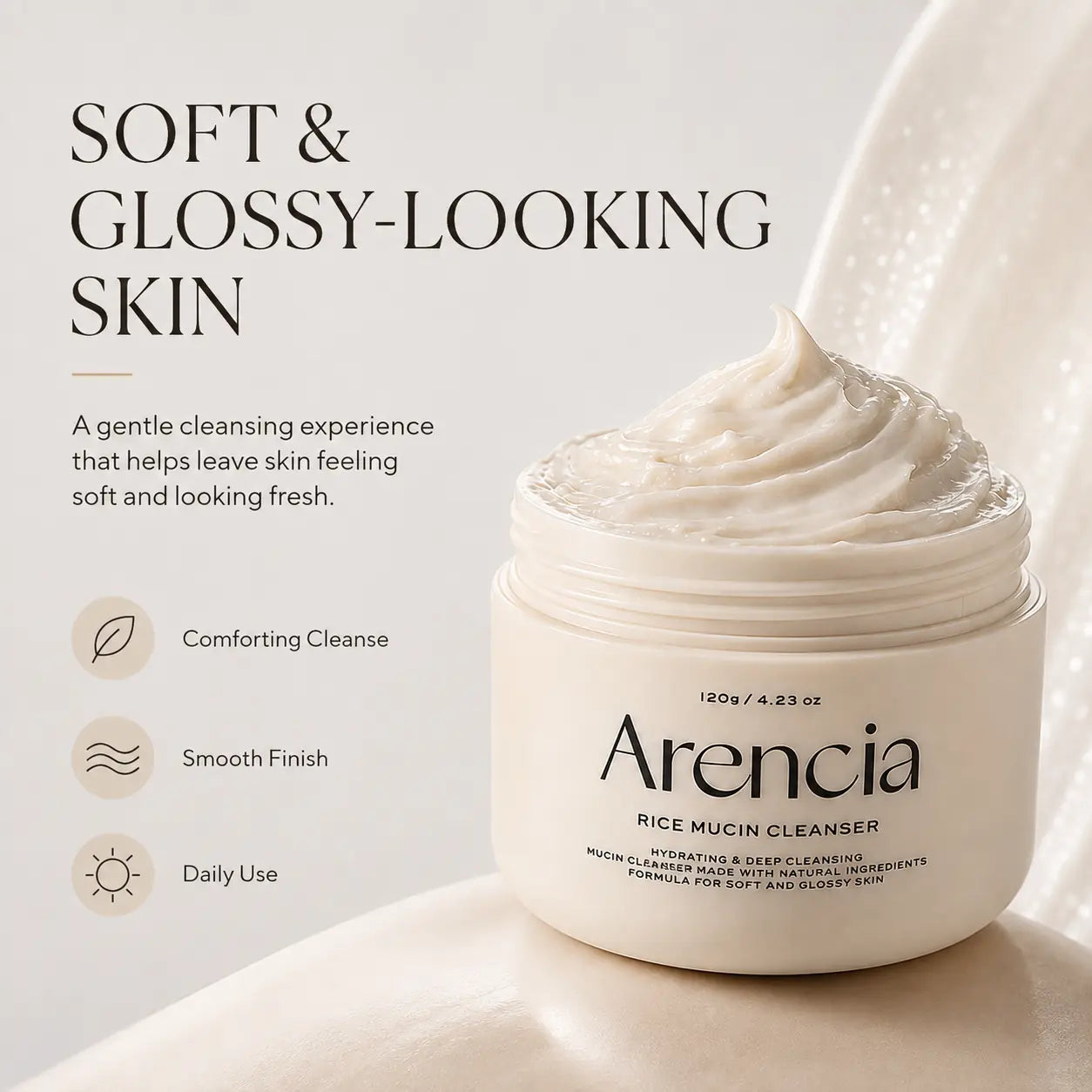 Arencia Rice Mucin Cleanser 120ml