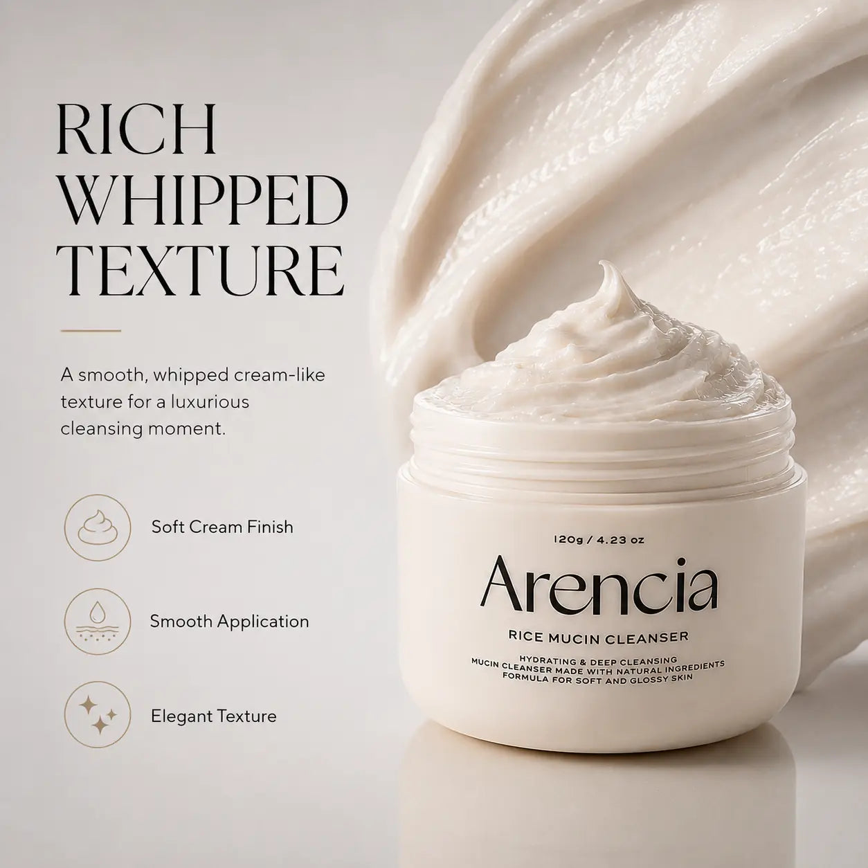 Arencia Rice Mucin Cleanser 120ml