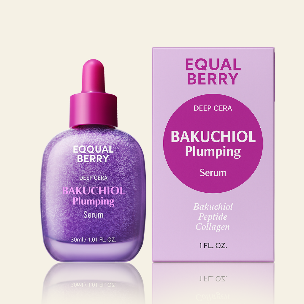 Eqqualberry Bakuchiol Plumping Serum - Retinol Alternative for Sensitive Skin 1.01oz / 30ml