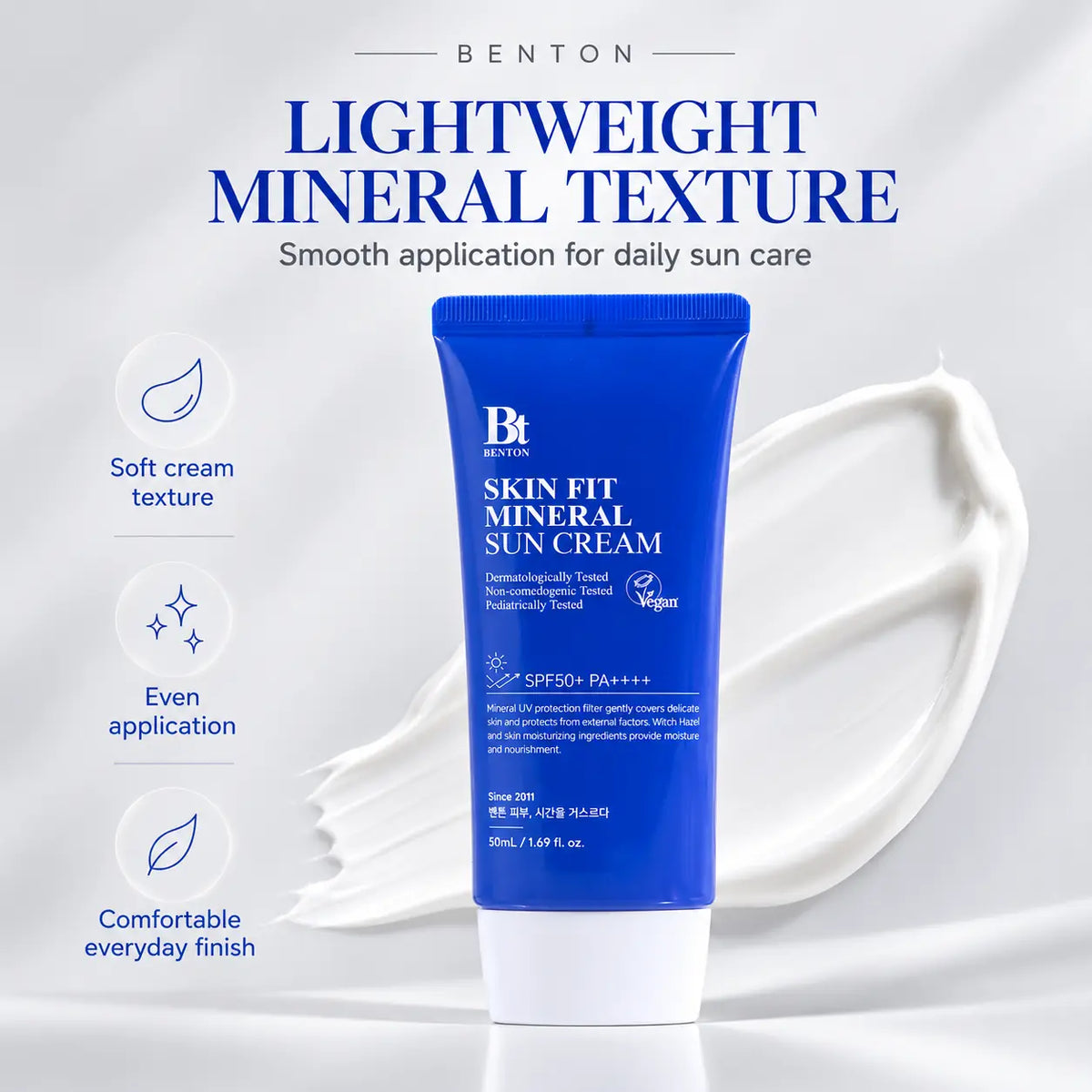 Benton Skin Fit Mineral Sun Cream SPF50+ PA++++ 50ml