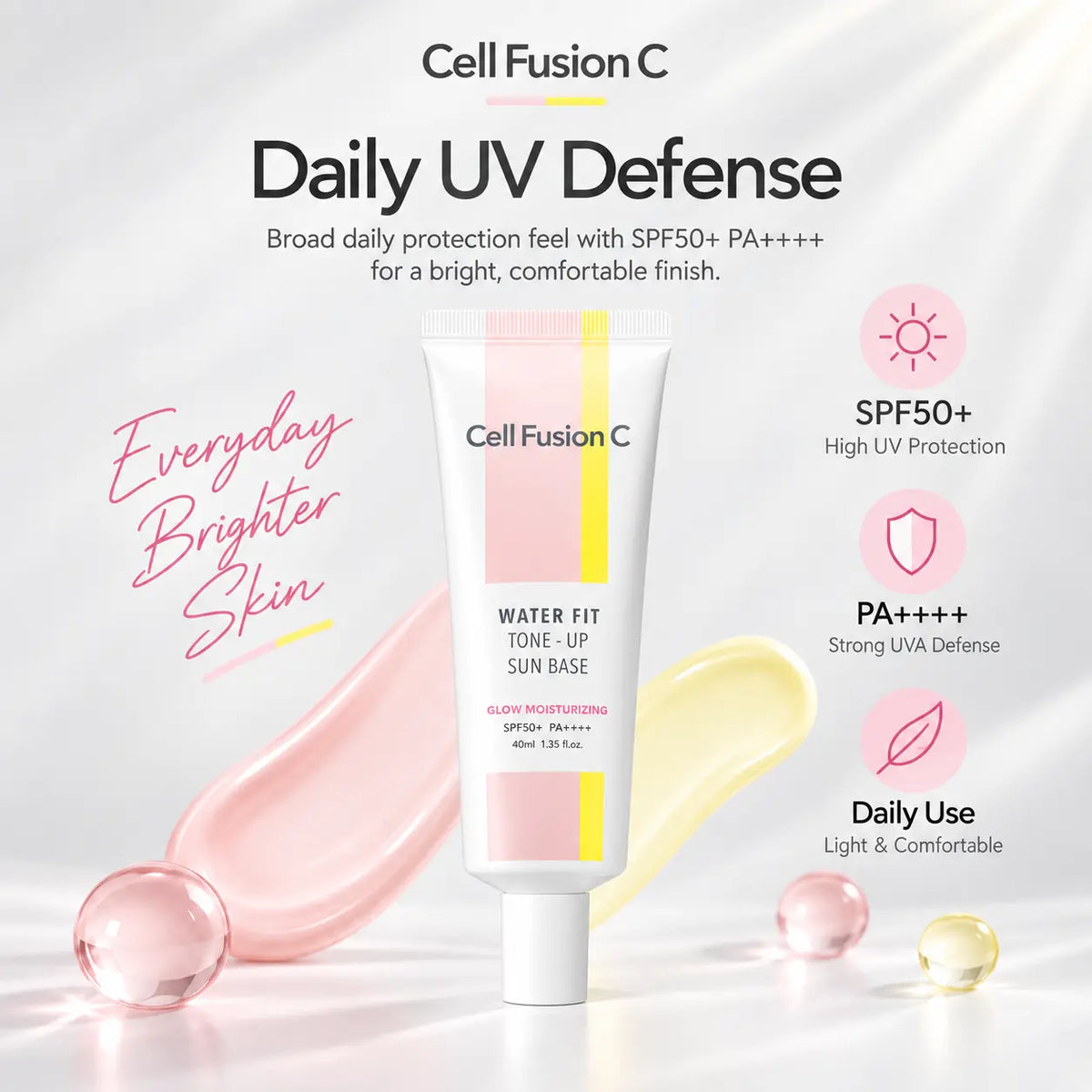 Cell Fusion C Water Fit Tone Up Sun Base SPF50+ PA++++ 40ml