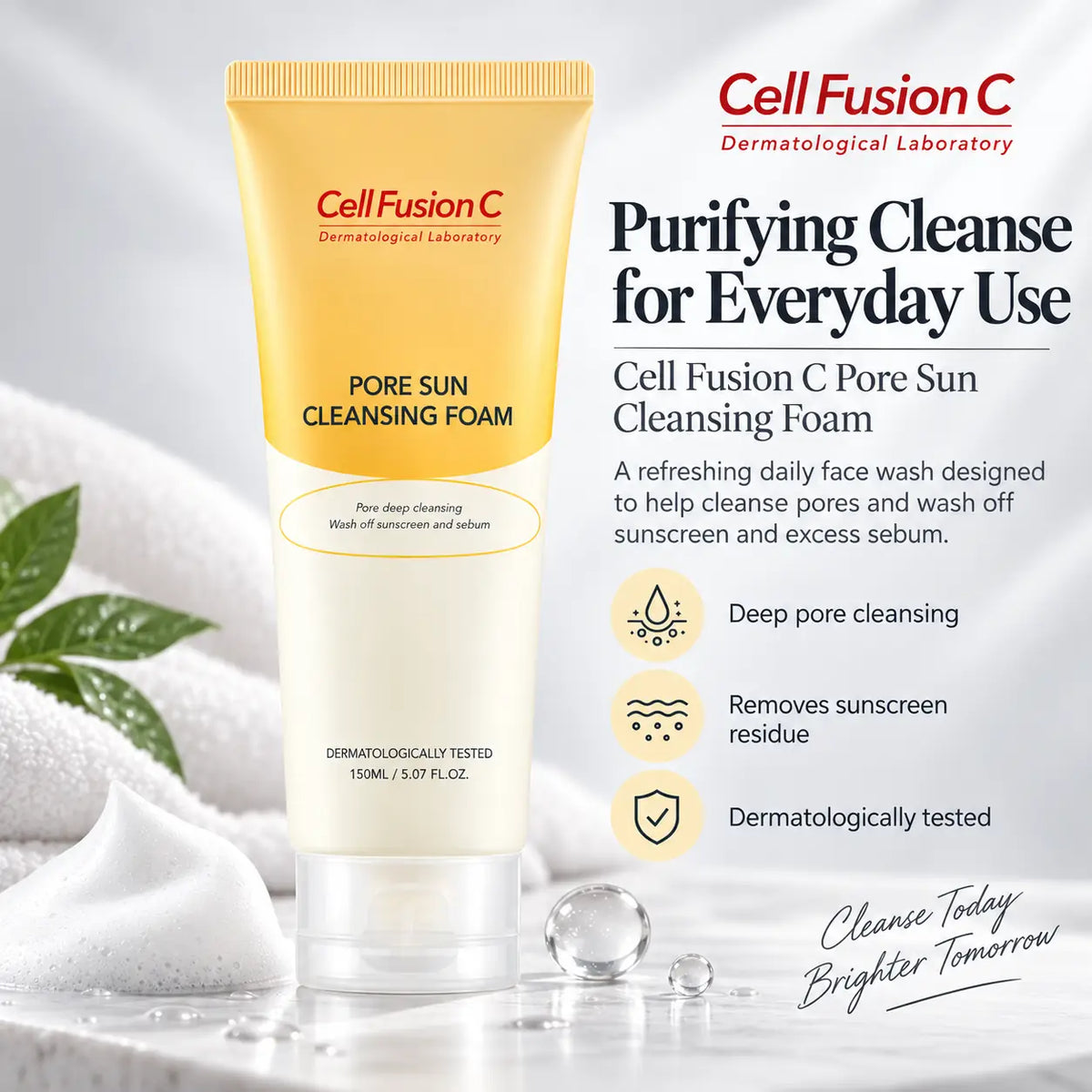 Cell Fusion C Pore Sun Cleansing Foam 150ml