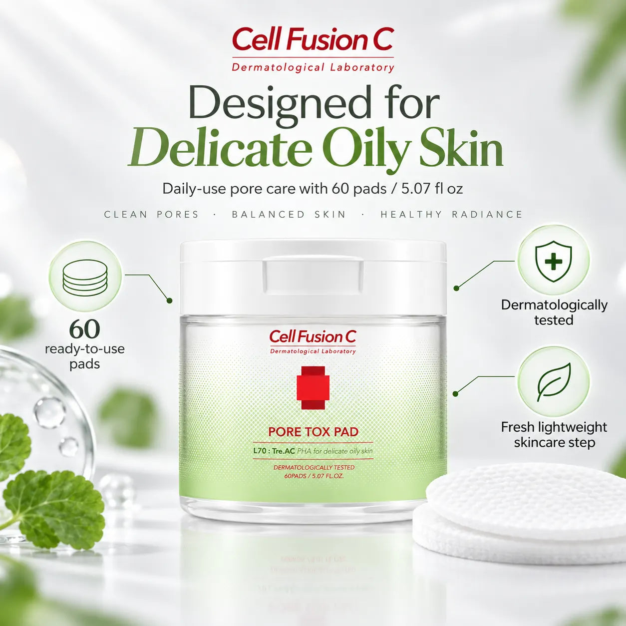 Cell Fusion C Pore Tox Pad 60 Pads
