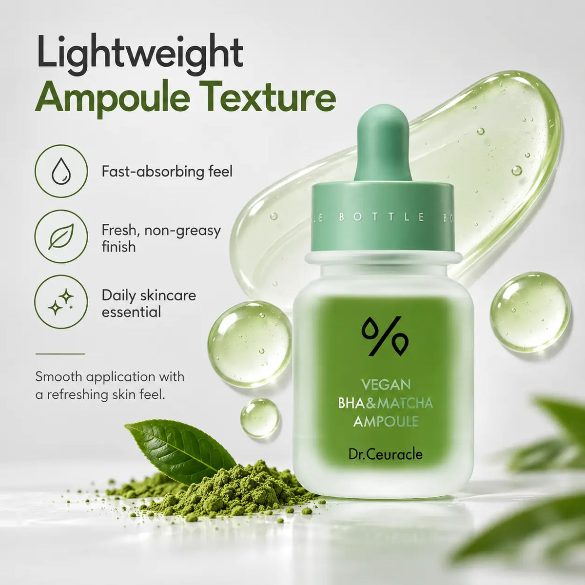 Dr. Ceuracle Vegan BHA Matcha Ampoule 30ml
