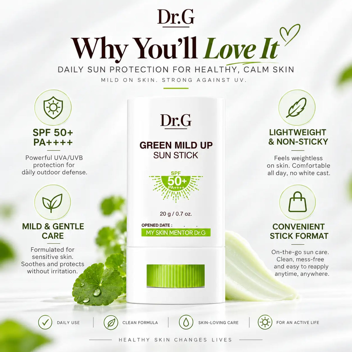 Dr.G Green Mild Up Sun Stick 20g