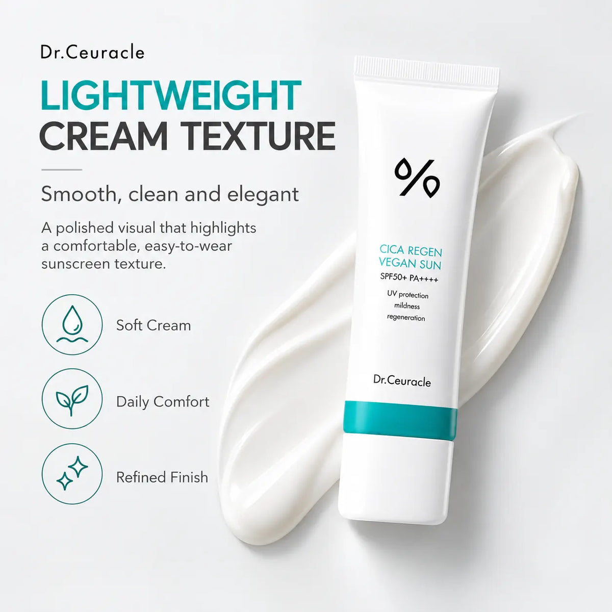 Dr. Ceuracle Cica Regen Vegan Sun SPF50+ PA++++ 50ml