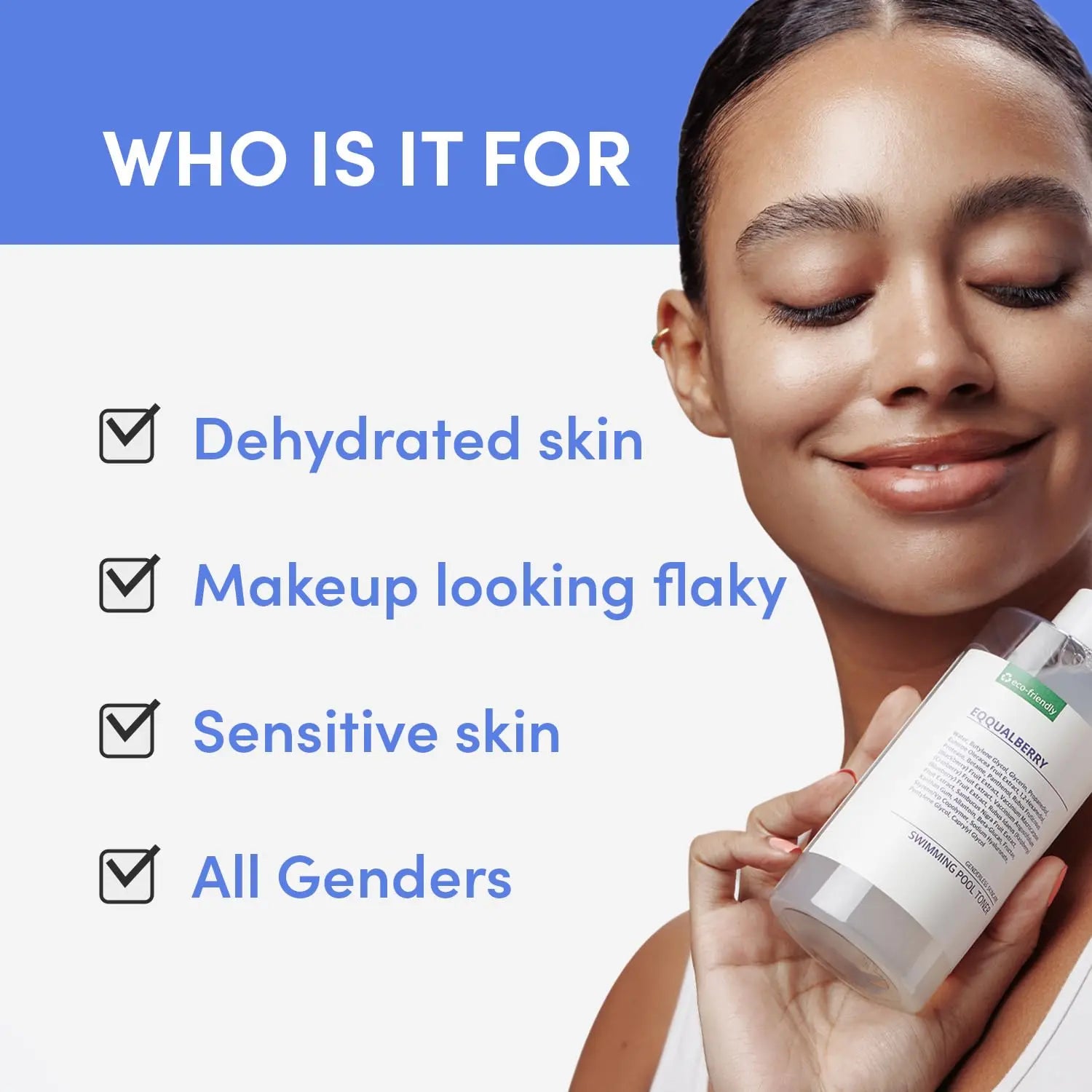 EQQUALBERRY Daily Peeling Swimming Pool Toner 300ml Eqqualberry