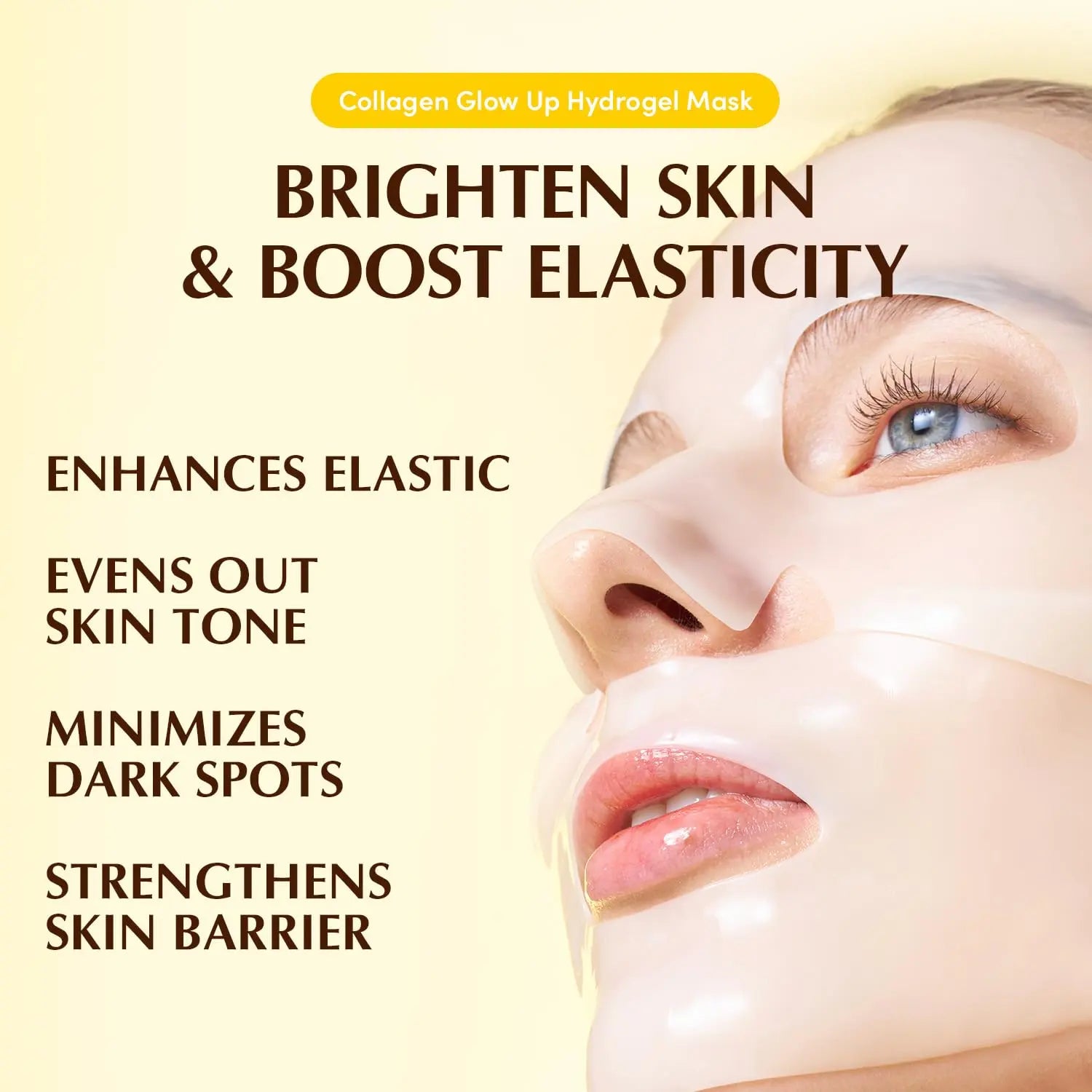 Eqqualberry Collagen Glow Up Mask 4 Sheets, 1.01 OZ Eqqualberry