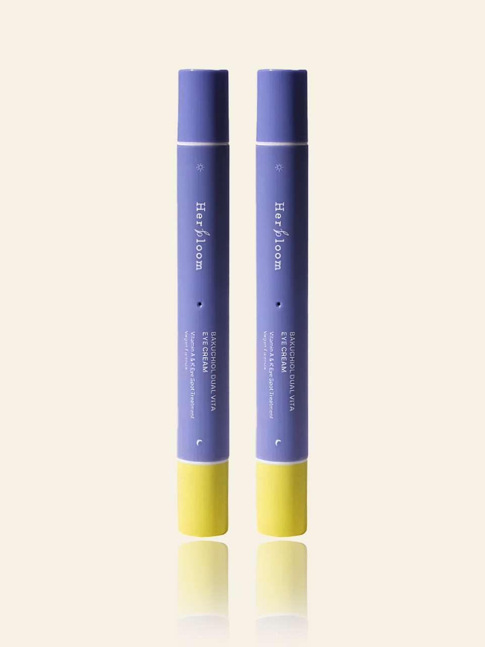 HERBLOOM Retinal Night Care Eye Cream | Bakuchiol Dual Vita with Tinted Day Concealer 0.54 Fl Oz