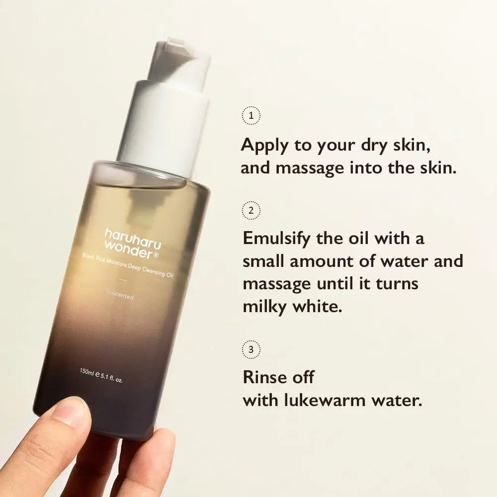 Haruharu Wonder Black Rice Moisture Deep Cleansing Oil 150ml Haruharu Wonder