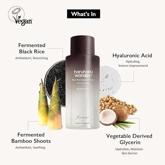 Haruharu Wonder Black Rice Hyaluronic Toner for Sensitive Skin 150ml