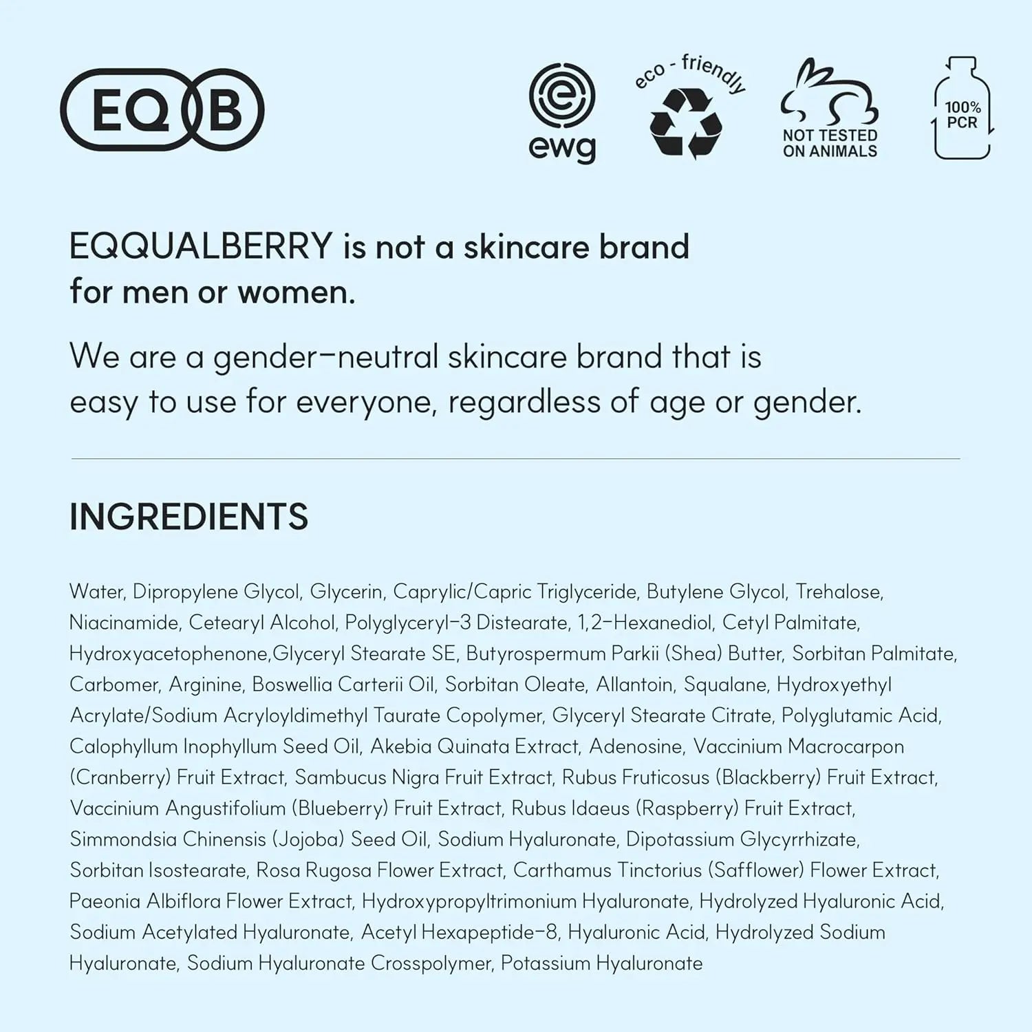 Ingredients for swimming cream pool