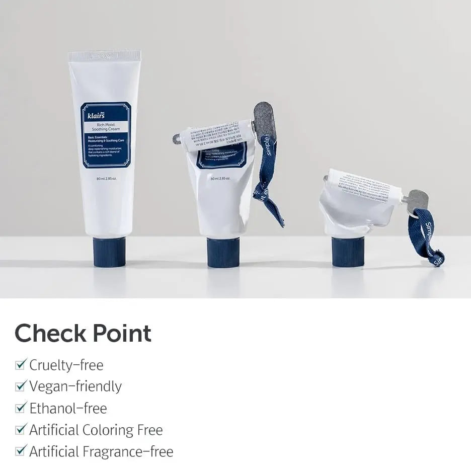 Klairs Rich Moist Soothing Cream 80ml Klairs