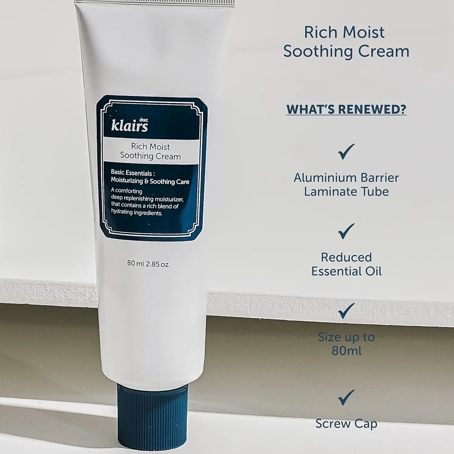 Klairs Rich Moist Soothing Cream 80ml Klairs