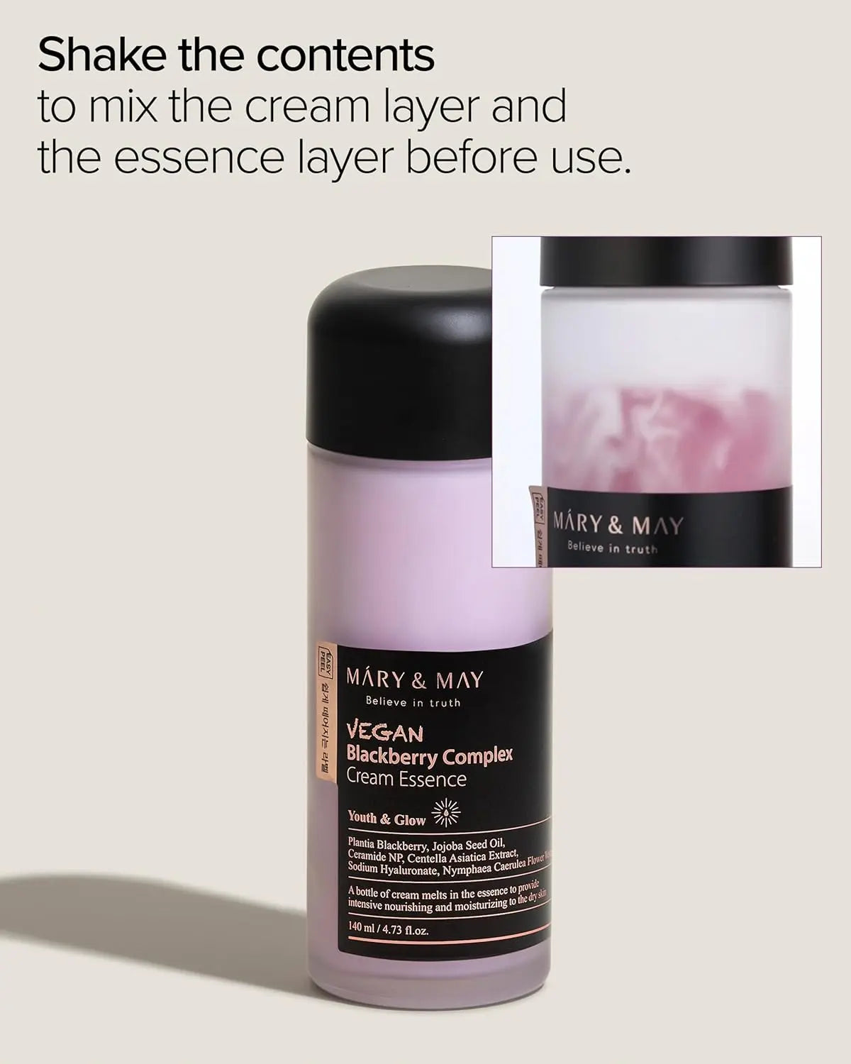 MARY & MAY Vegan Blackberry Complex Cream Essence -140ml