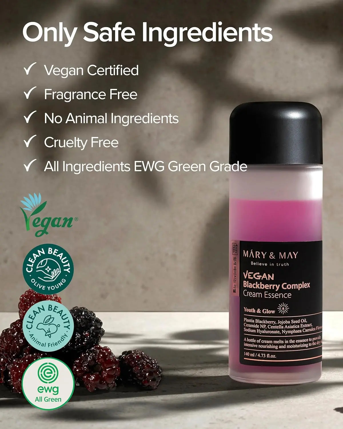 MARY & MAY Vegan Blackberry Complex Cream Essence -140ml