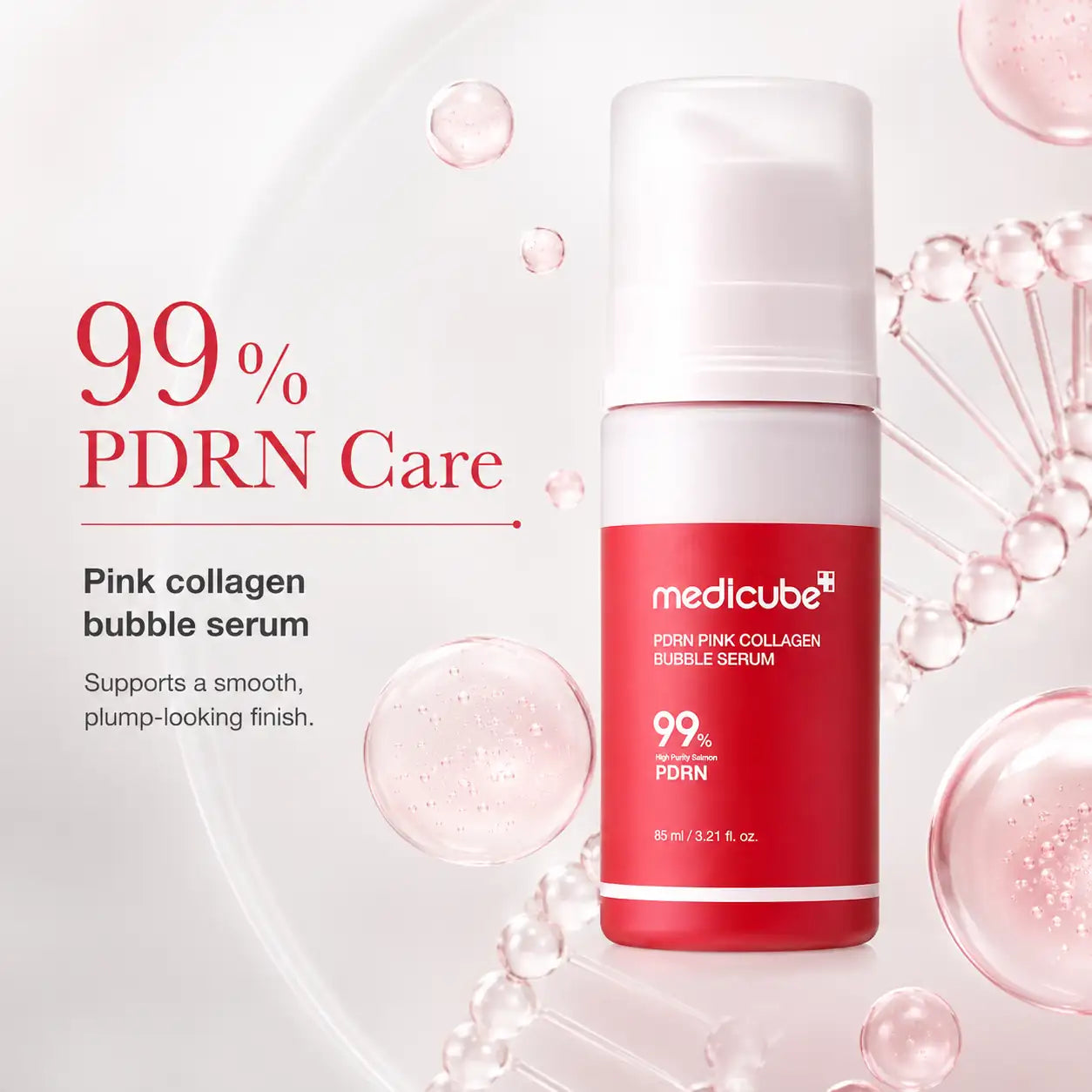 Medicube PDRN Pink Collagen Bubble Serum 95ml