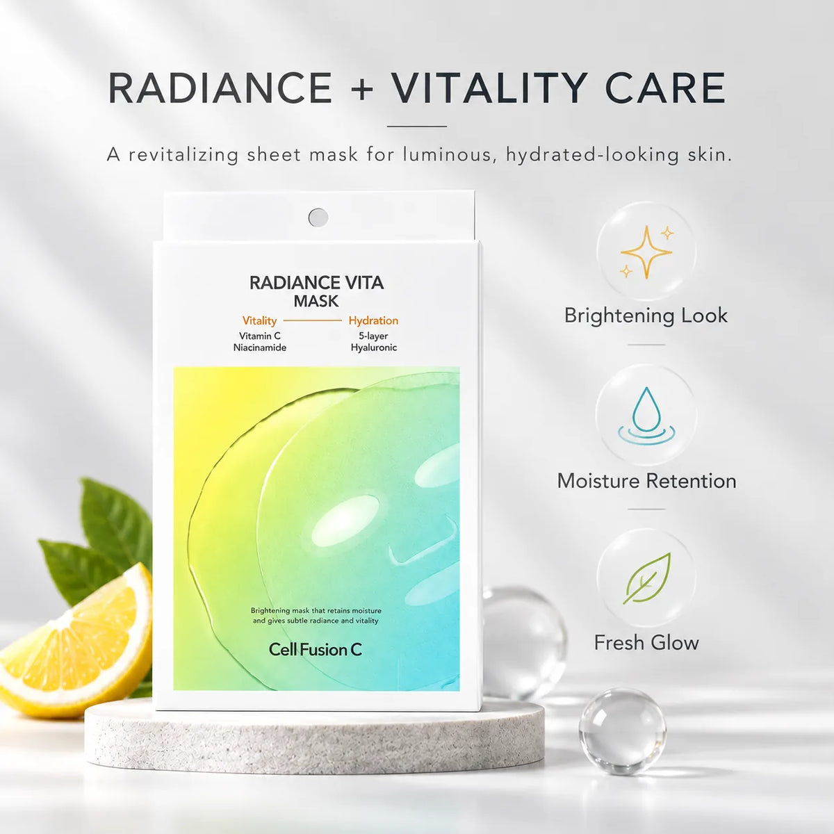 Cell Fusion C Radiance Vita Masks ( ) 125ml 125ml 5 Sheets