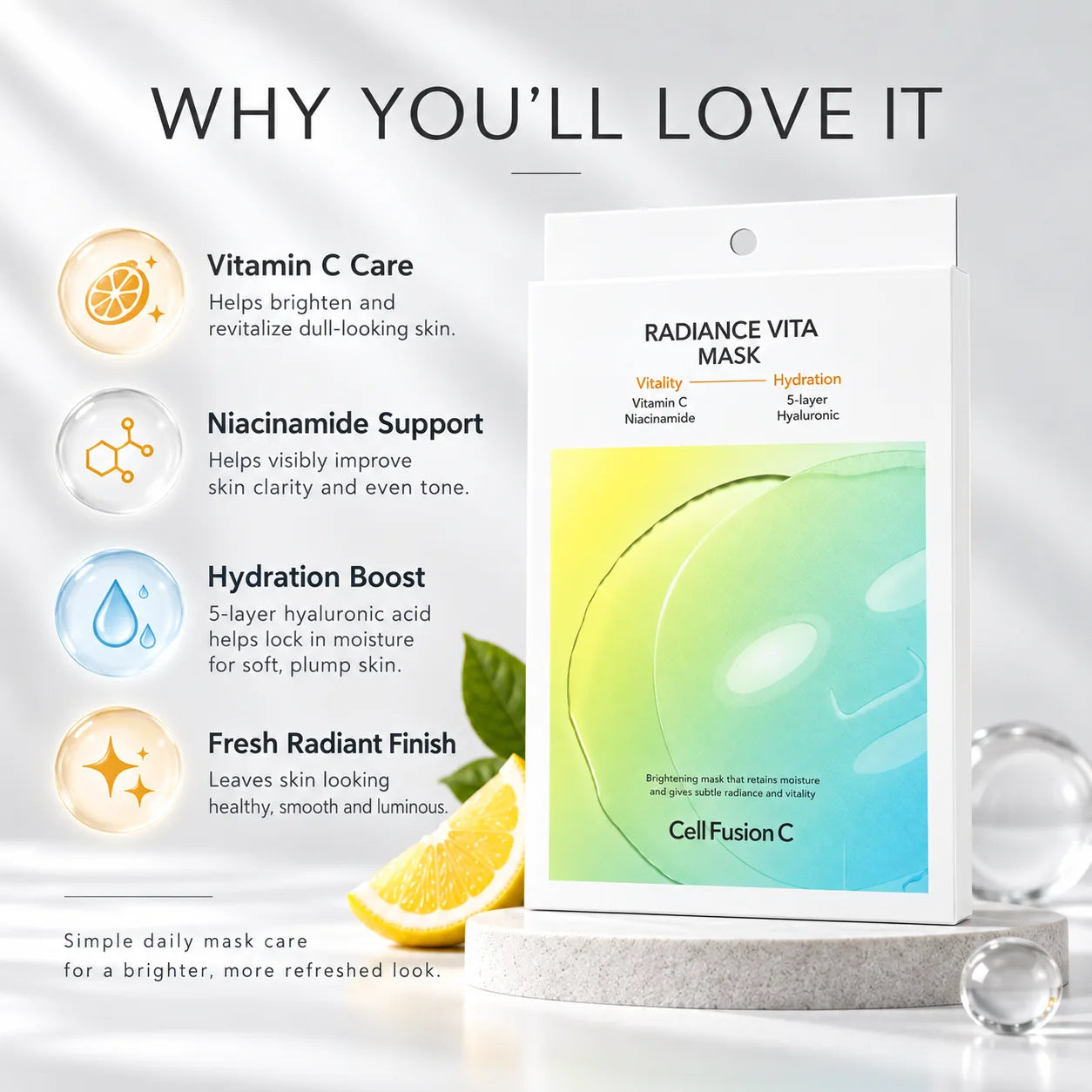 Cell Fusion C Radiance Vita Masks ( ) 125ml 125ml 5 Sheets