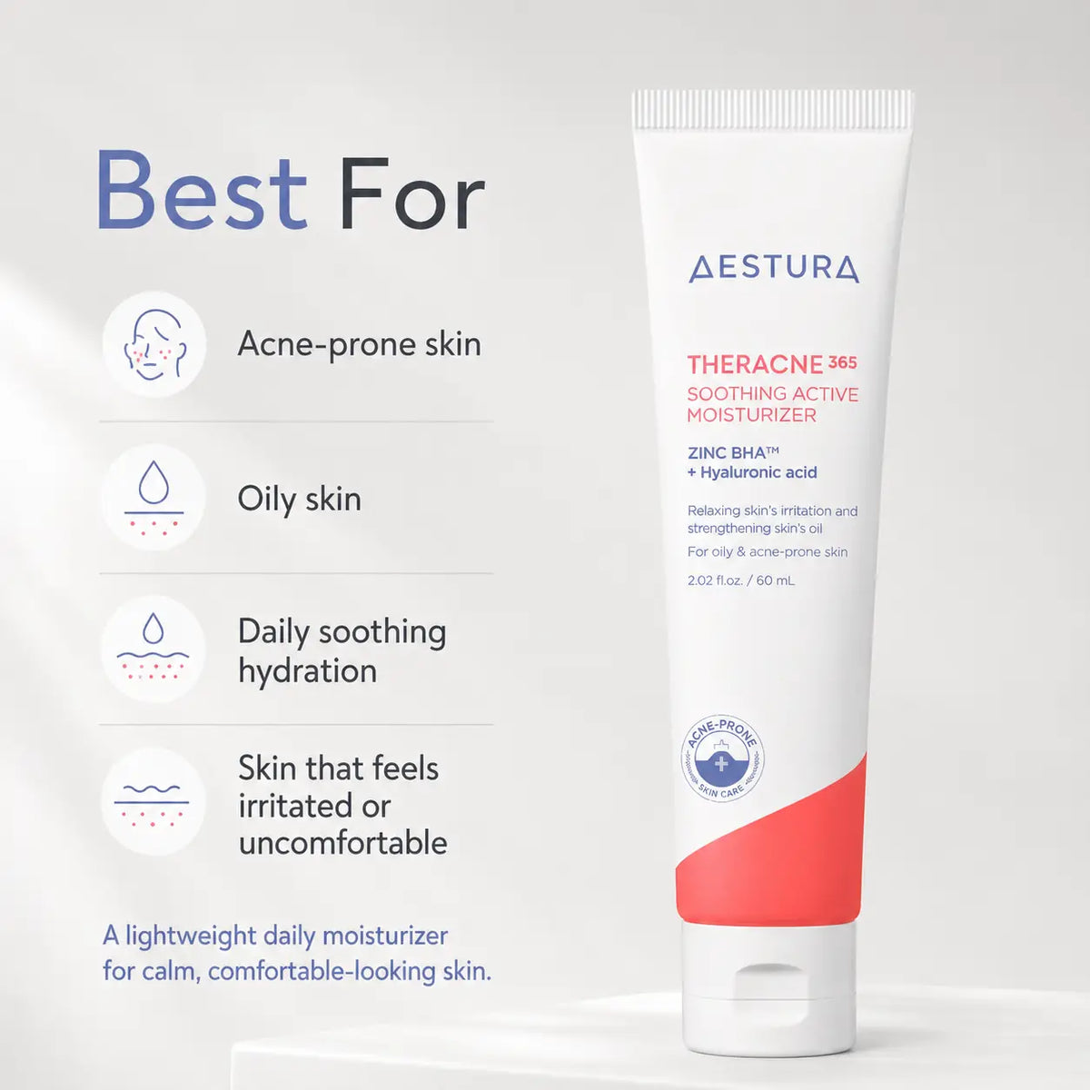 AESTURA THERACNE365 Soothing Active Moisturizer 60ml